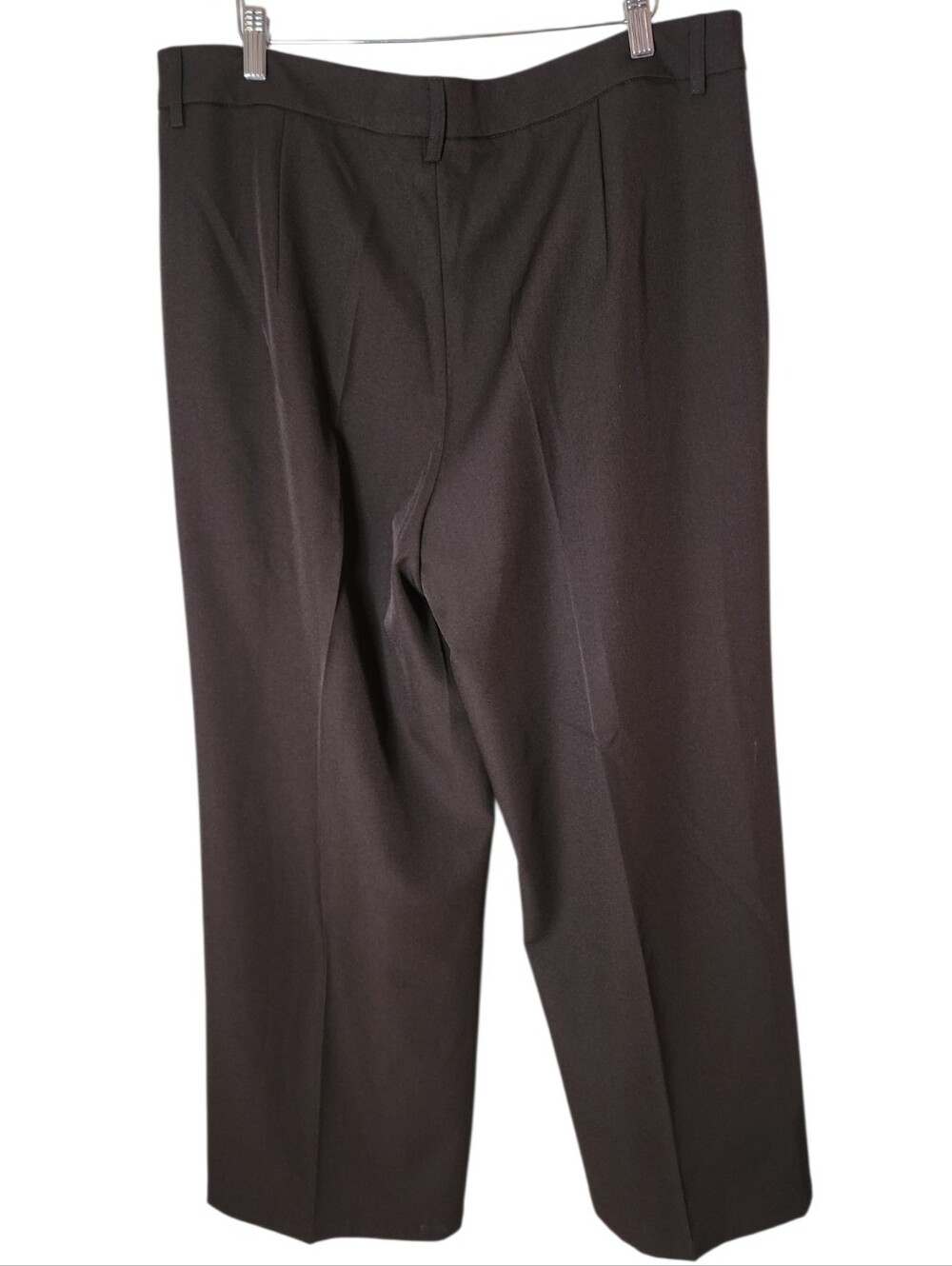 ANEWSTA Chocolate Brown Tailored Wide Leg Trousers Pants XXL US 14 NWT - Picture 4 of 8